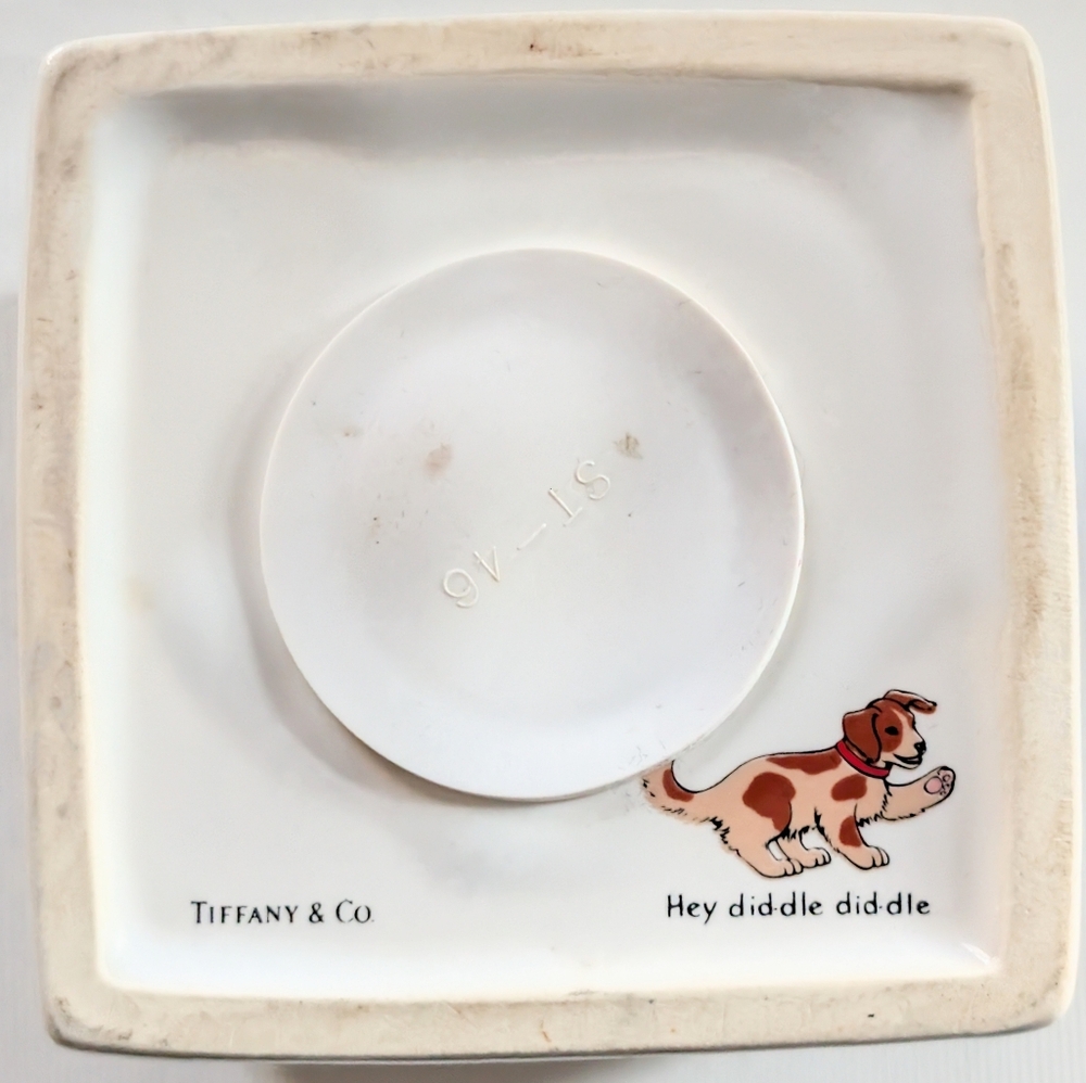 Vintage Tiffany & Co. Ceramic Baby Bank in Tiffany Bag - Picture 6 of 9